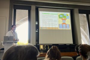 Ruben Valbuena presenting FORWARDS at the MoniFun workshop in Madrid.