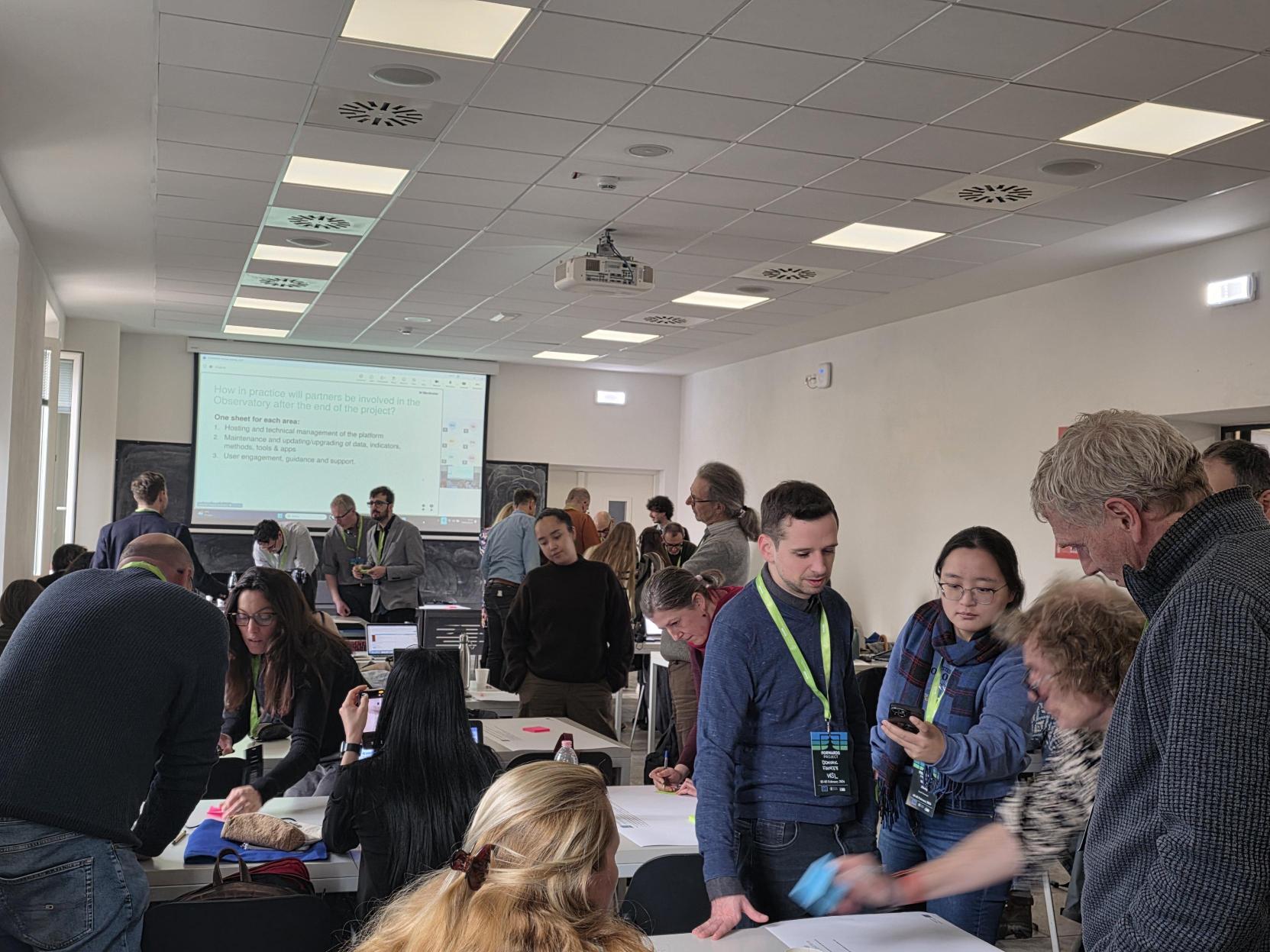 Partners during a workshop.